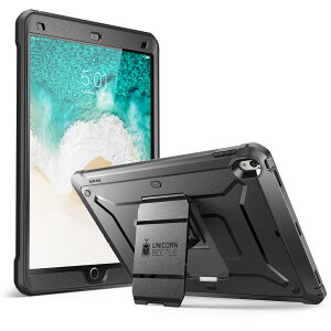 SUPCASE iPad Pro ��2���� 2017 �P�[�X 10.5�C���` iPad Air 3 (2019) ���p �N���A�J�o�[ �ی�P�[�X �A�C�p�b�h�J�o�[ �S�ʕی� �X�^���h���� �t�B�����t�� �ϏՌ�