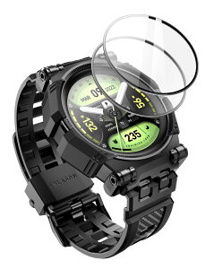 i-Blason GalaxyWatch 8 44mm �J�o�[ Watch7Ultra 47mm �P�[�X Samsung Watch6 Galaxy Watch 5 Pro 45mm (2022) �ی�J�o�[ �S�ʕی� 2����ʃt�B�����t�� �����p�o���h �Ռ��z�� �o���h�ƃP�[�X��� ��� ���v�o���h �u