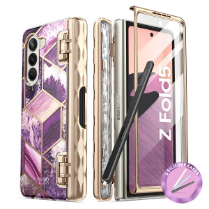 i-Blason Galaxy Z Fold 5 (2023) Galaxy Z Fold 4 5G (2022) P[X SC-55C/SCG16 یJo[ ČRMILKi擾 یtBt y[   d̍\ ϏՌ Y 킢 op[ CosmoV[