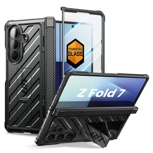 SUPCASE Samsung Galaxy ZFold 7�p�P�[�X �ی�J�o�[ �ČRMIL�K�i�擾 �q���W�ی� �X�^���h�t�� �����K���X�X�N���[�� �v���e�N�^�[���� �ϏՌ� UBPro�V���[�Y