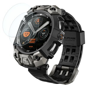 SUPCASE Galaxy Watch 8 �p 46mm �o���h �ی�J�o�[�@�o���h�t����̌^ �R���K�i�ی� 2���ی�t�B�����t�� �����K���X�X�N���[���v���e�N�^�[���� �X�|�[�c���߉\�ȃV���R�� ���C�����X�[�d�Ή� 