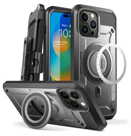 【正規品】SUPCASE iPhone15 ケース 2023 iPhone15Pro/15Plus/ProMax iPhone14Plus iPhone14Pro Max 2022 ケース 6.7インチ 磁気ケース MagSafe対応 米軍MIL規格取得 衝撃吸収 全面保護 画面保護フィルム付き 内蔵スタンド ベルトホルダー機能 アウトドア MagProシリーズ