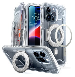 yϏՌziPhone 16 Pro Max/ 2024 iPhone 16 / iPhone 15 P[X 2023 iPhone 14 Pro Plus 15 Pro Max MagSafeΉ ČRMILKi擾 Ռz Sʕی ʕیtBt X^h xgz_[@\ AEg