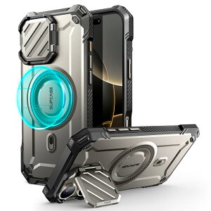SUPCASE iPhone 17E/16E 2026 iPhone16/15/14/13 �P�[�X 6.1/6.7/6.3/6.9�C���` iPhone16Pro 16Pro Max iPhone15Pro/15pro max/14Pro Max/13 Pro Max �ی�P�[�X MagSafe�Ή� �J���������Y�ی� �X�^���h�@�\ �ČRMIL�K�i�擾 �l�p���� 