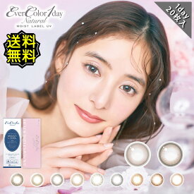 カラコン ワンデー 度あり エバーカラーワンデーナチュラル モイストレーベルUV 新木優子 1箱20枚入り 14.5mm BC8.7 1day 高度数 ハイパワー 大人ナチュラル ブラウン 水光感 色素薄い系 ブラウン