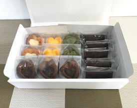 ハートのプティガトーとブラウニーのセット