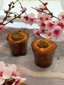 梅のカップケーキ