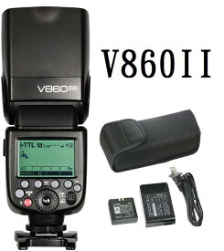 【日本語説明書付き、当店商品は技適マーク付き】GODOX VING V860II C/N/S シリーズ2.4 G GN60 TTL 1/8000S HSS マスタスレーブ GN60 スピードライト フラッシュ 2000mAh 充電式 リチウムイオン電池付き　ゴドックス