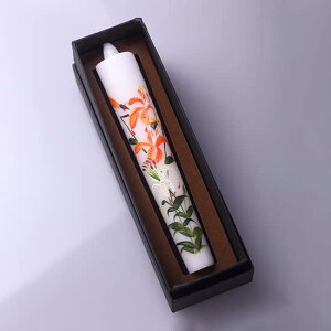 花ろうそく10丁(ゆり) 15cm 1本入【小池ろうそく店 越後花ろうそく】