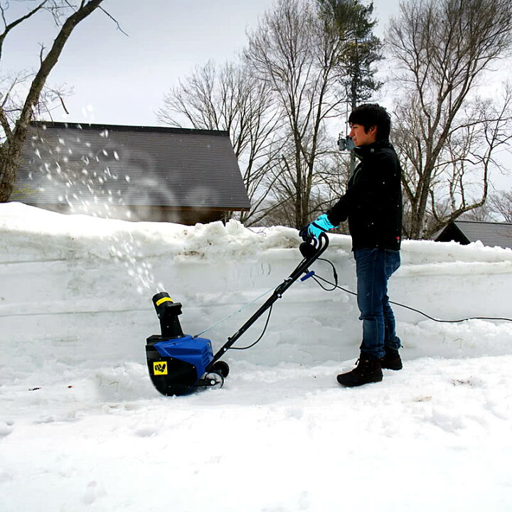 楽天市場】電動除雪機スノーブロワー 前方ライト付 除雪幅40cm ハイ 