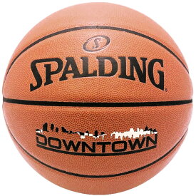 SPALDING DOWNTOWN ミニバス バスケットボール5号 ダウンタウン ブラウン 小学校 子供用 合成皮革 スポルディング76-508J 正規品