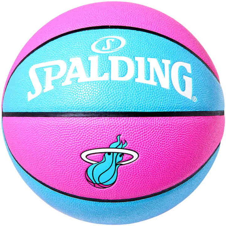 スポルディング バスケットボール 7号 ヒート コンポジット マイアミ バイス ピンク ブルー バスケ 76-792J 合成皮革  SPALDING 正規品 アイヒーリング