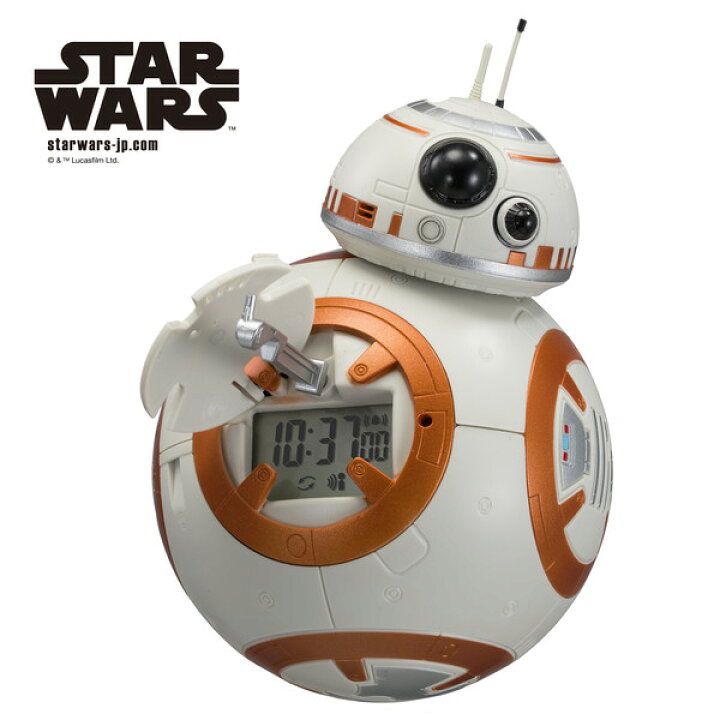 楽天市場】BB-8 ビービーエイト アクションクロック 音声 目覚し時計 