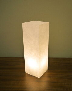 ASS-001 アクリル行灯 SSサイズ 楮和紙 無地(きなり) LED電球