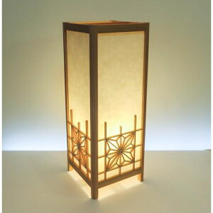 ADTP-1532 角行灯「匠」 Lサイズ 楮和紙 無地(未晒し)/角麻組子/LED電球ホテル・和風旅館・飲食店・リラクゼーション施設などにお薦め!伝統技術と耐久性を組み合わせた作品です。