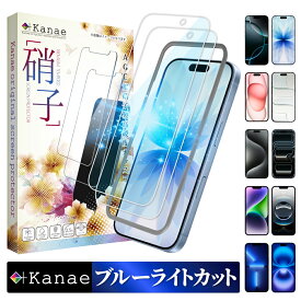 【 ブルーライトカット 】 iPhone17 ガラスフィルム iPhone Air フィルム iPhone17 pro 保護フィルム iPhone16e iPhone16 フィルム iPhone15 iPhone16pro 17promax iPhone17pro 画面保護フィルム iPhone14 iPhone13 12 mini SE 11 アイフォン 叶kanae カナエ 強化ガラス