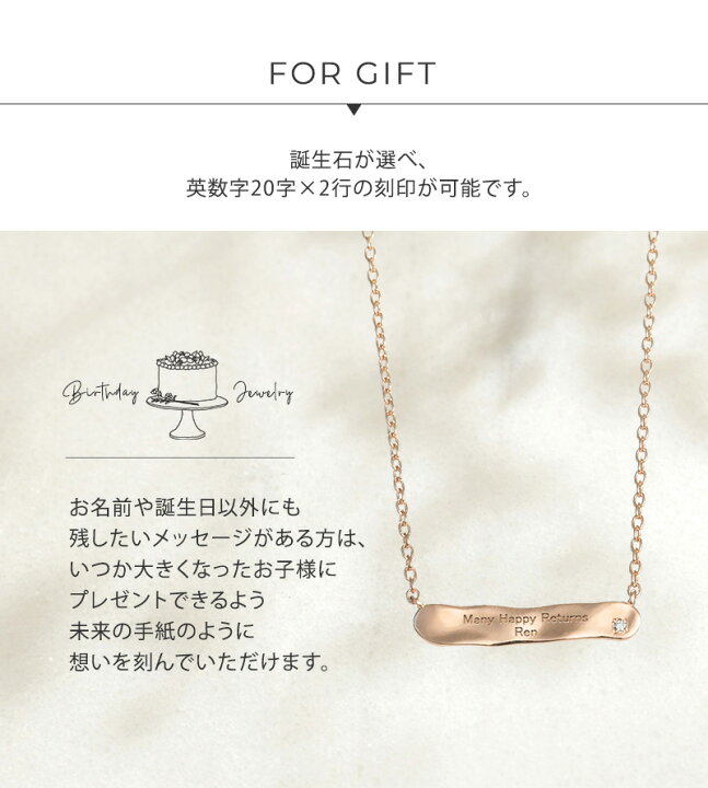 楽天市場】誕生石 刻印ネックレス メモリアルプレート ネックレス 