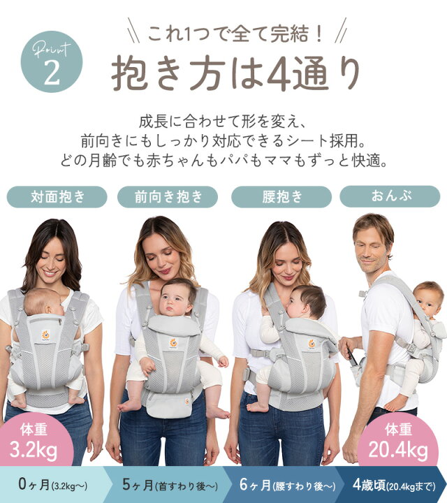 楽天市場】【日本正規品2年保証】 Ergobaby OMNI Breeze オムニ 