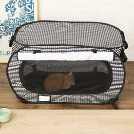 【土日祝も発送】 猫壱 ポータブルケージ DC-0001-01 猫用 折りたたみ コンパクト 超小型犬 小型犬 災害対策 避難用 収納 ペット 防災