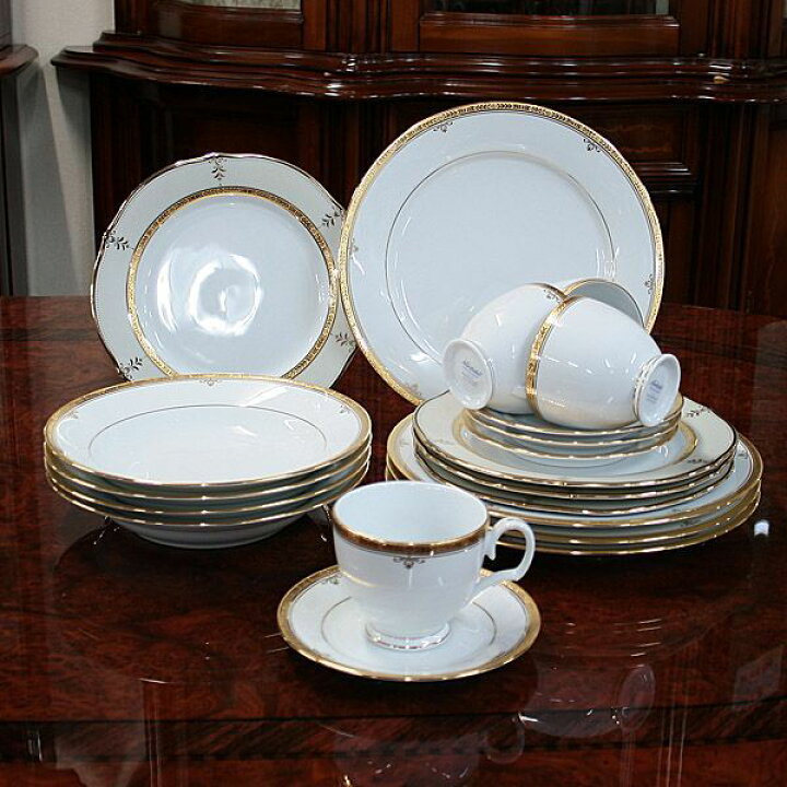 楽天市場】ノリタケ 食器 BUCKINGHAM GOLD20pcディナーセット（海外 