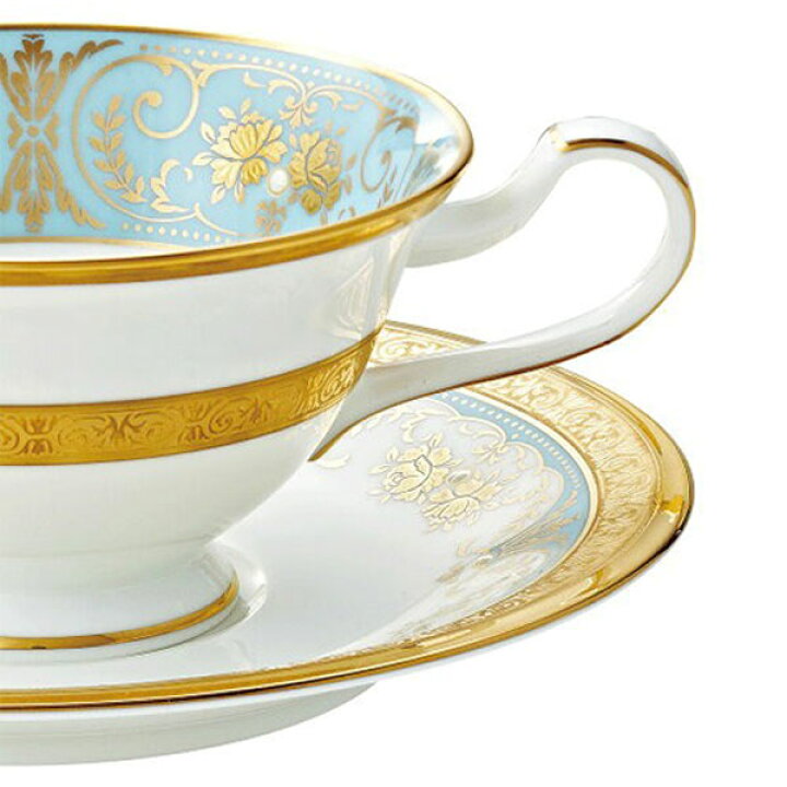 楽天市場】ノリタケ食器 ジョージアンターコイズ ティー・コーヒー碗皿  