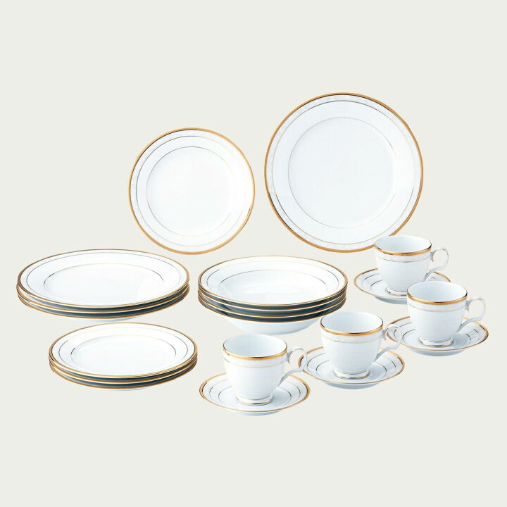 楽天市場】ノリタケ 食器 ハンプシャーゴールド20pcディナーセット 