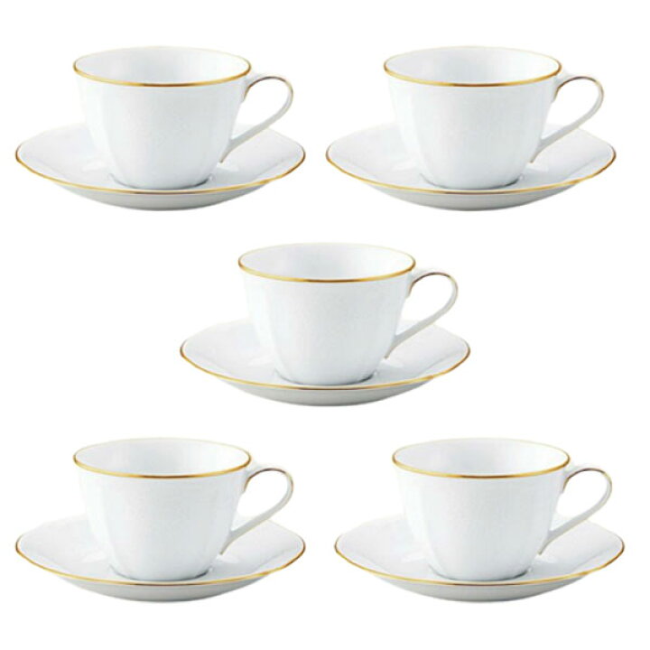 楽天市場】ノリタケ プリンセスブーケ ゴールド カップ&ソーサー 5客 