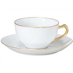 【大倉陶園】ゴールドライン(その他のシェープ) ティー・コーヒー碗皿(型番:1C) 大切な方への贈り物に。【日本製 正規販売店】【ギフト 贈答品】【白磁 金線】【上品 シンプル】