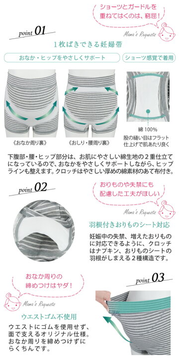 楽天市場 犬印 犬印本舗 マタニティ マタニティー Inujirushi 腹帯 腹巻 妊婦帯 おなからくばき お腹サポート ママと犬印の共同開発商品 おりものシート対応 一枚ばき可能 サポートパンツタイプ M Lサイズ Hb80 アイラブランジェリー