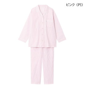 15%OFF ワコール wacoal レディース 睡眠科学 パジャマ 長袖 長ズボン 10分袖 10分丈 女性用 綿100％ ストライプ柄 （S・M・Lサイズ）YDX344 ホワイトデー