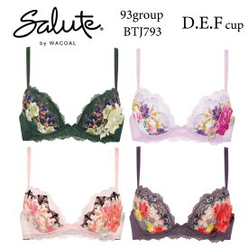 30%OFF ワコール Wacoal サルート salute 93グループ 93G フロントエックスブラ 3/4カップブラジャー D・E・Fカップ (下着 単品 ブラジャー レディース 女性) BTJ793 glm