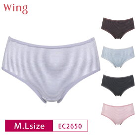 【8/5限定！抽選で2人に1人最大100%ポイントバック！要エントリー】 10%OFF Wacoal ワコール Wing ウイング ショーツ デイリー ボーダー はきこみ丈ふつう M・Lサイズ EC2650 3uY