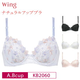 20%OFF Wacoal ワコール Wing ウイング ナチュラルアップブラ 3/4カップブラジャー 自然な谷間 ふんわり素材 ラクなつけごこち ( A・Bカップ) KB2060 3uY