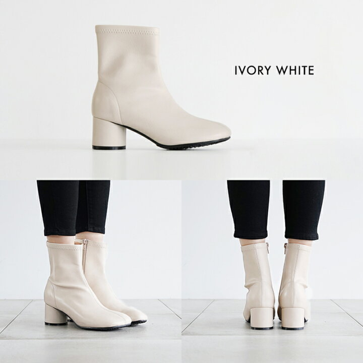 楽天市場 ショートブーツ ブーツ スクエアトゥ Yuki レディース シューズ 靴 オブリークトゥ ブラック 黒 白 ブーティ ショート ローヒール チャンキーヒール 太ヒール 秋冬 大きいサイズ 小さいサイズ 6cmヒール 22 オシャレ プレゼント 30代 40代 送料無料 21b004