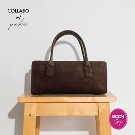 【yuki(ドキ子さん)ROOMコラボ】 本革 ボストン 横長バッグ バゲットバッグ レディース バッグ ボストンバッグ スエード　軽量 軽い 斜めがけ 斜め掛け 大人 ROOMコラボ yuki ドキ子 30代 40代 50代 アイニード i need more shoes アイニード ineedmoreshoes 【beverly-s】