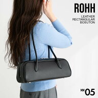 ROHH 【公式取扱店】本革 バケットバッグ レディース レザーバッグ 横長バッグ ミニバッグ 小さめ ハンド…