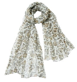 V＆A ブロックプリント スカーフ 【グリーン】 peopletree ピープルツリー fairtrade フェアトレード scarf green