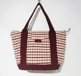 コットンバッグ ワイン 手織り トートバッグ 大 チェック WSDO フェアトレード fairtrade bag