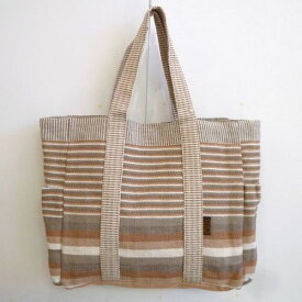 手織り 草木染め ビッグバッグ 【グレー・A】 WSDO bag バッグ かばん カバン 鞄
