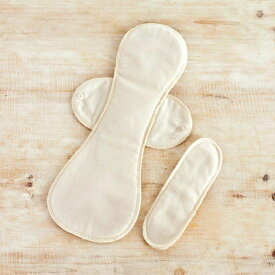 布ナプキン 夜用ロング 【 きなり 】 medeinearth メイドインアース