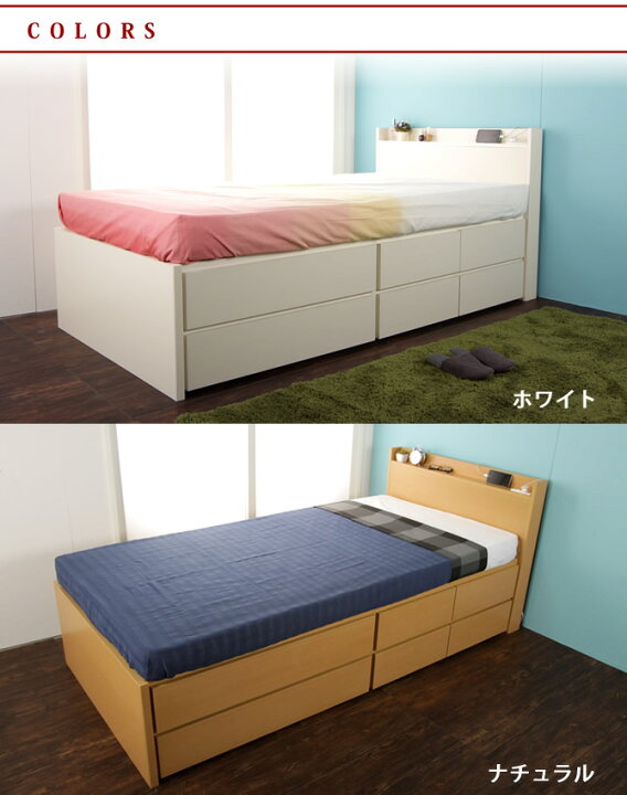楽天市場】＼ポイント10倍☆10日23:59まで！／ 木製チェストベッド 