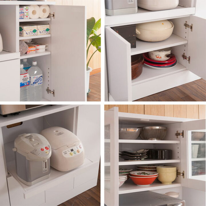 N640☆入江木工製製☆レンジボード☆カップボード☆食器棚☆幅1190mm