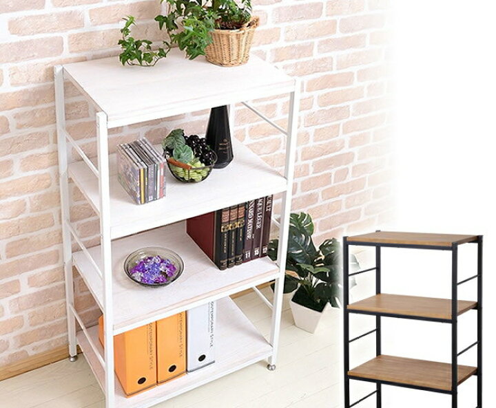 楽天市場】木製ラック 幅60cm オープンシェルフ 収納棚 オープンラック 
