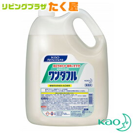 SALE対象商品 花王 業務用 大容量 詰め替え ワンダフル4.5L 原液使用タイプ 食器用洗剤