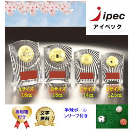 盾 表彰 高さ12.5cm Dサイズ CCL-5569D 各種半球ボールレリーフ付き【文字代無料】 トロフィー メダル 野球 サッカー バスケットボール バレーボール 記念 新人　樹脂製 表彰楯 卒団 卒業