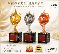トロフィー 高さ17.5cm 金・銀・銅　JCL-3861ABC【文字代無料】 優勝カップ 優勝トロフィー 優勝メダル …