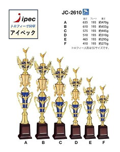 トロフィー JC-2610D Dサイズ 高さ510mm 【文字代無料】 優勝トロフィー 野球 優勝 カップ 優勝メダル 文字彫刻代金無料 音楽 バスケットボール サッカー バドミントン バレーボール 表彰 剣
