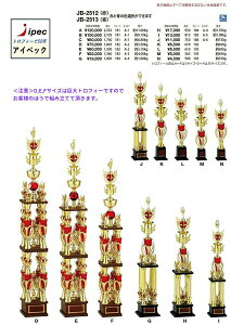 超特大 トロフィー 1.5m JC-2601E(赤) Eサイズ ゴルフコンペ 野球 サッカー