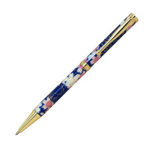 ボールペン F-STYLE 美濃和紙 Mimo Washi Pen TM1601 桜と流水 紺色 メール便可