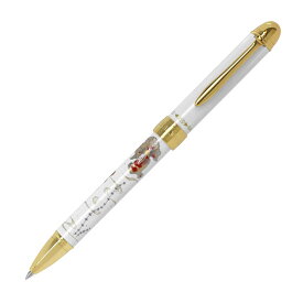 多機能ペン セーラー(SAILOR) 優美蒔絵 金魚 2色ボールペン＋シャープペンシル ホワイト 16-0353-210 即日